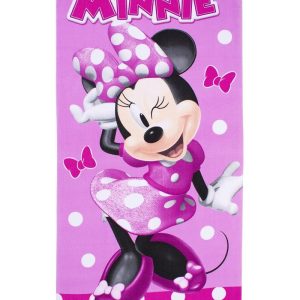 Πετσέτα Θαλάσσης Quick Dry Disney Home Minnie 28 70X140 Pink 100% Microfiber - Image 1