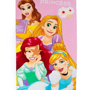 Πετσέτα Θαλάσσης Quick Dry Disney Home Princess 29 70X140 Coral 100% Microfiber - Image 1