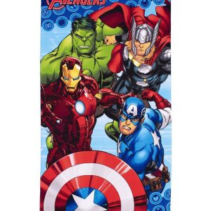 Πετσέτα Θαλάσσης Quick Dry Marvel Avengers 17 70X140 Blue 100% Microfiber - Image 1