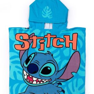 Πόντσο Θαλάσσης Quick Dry Disney Home Lilo & Stitch 92 50X100 Sky Blue 100% Microfiber