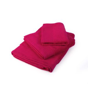 ΠΕΤΣΕΤΑ ΣΕΤ 3 τεμ ΠΕΝΙΕ 500 gsm 40X60,50X100,80X150 ΚΟΚΚΙΝΟ Cotton 100% - Image 1