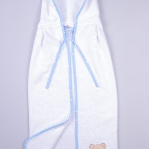 ΚΑΠΑ bebe SLEEPING BEARS CUB 11 75X85 ΛΕΥΚΟ/ΣΙΕΛ Cotton 100%