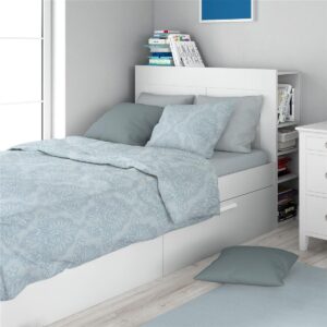 Σεντόνια Εμπριμέ Σετ 3 τεμ Άρτεμις 705 160X240 Light Blue-Grey 100% Cotton