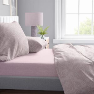 Σεντόνια Εμπριμέ Σετ 4 τεμ Άρτεμις 706 220X240 Light Purple 100% Cotton