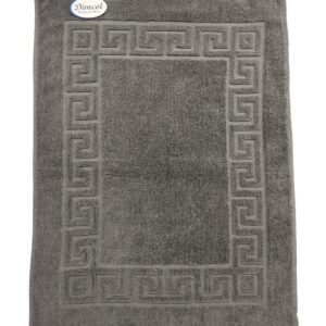 Ξενοδοχειακό Πατάκι Μπάνιου 700 gr/m² Jacquard Μαίανδρος 50X70 Γκρι 100% Cotton