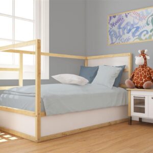 Πάπλωμα bebe Solid 505 120X160 Light Blue-Grey 100% Cotton