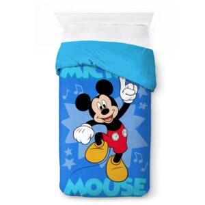 Κουβερτοπάπλωμα Flannel-Sherpa Disney Home Mickey 16 160X250 Blue 100% Polyester