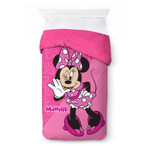 Κουβερτοπάπλωμα Flannel-Sherpa Disney Home Minnie 15 160X250 Fuchsia-Pink 100% Polyester