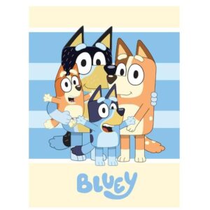 Κουβέρτα Fleece BBC Studios Bluey 55 100X140 Blue 100% Polyester