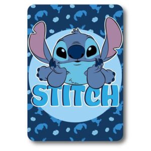 Κουβέρτα Fleece Disney Home Stitch 18 100X140 Blue 100% Polyester