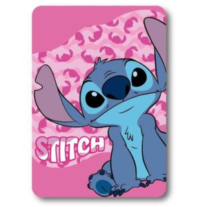 Κουβέρτα Fleece Disney Home Stitch 28 100X140 Pink 100% Polyester
