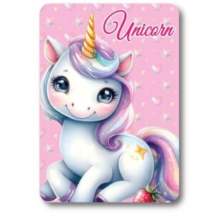 Κουβέρτα Fleece Unicorn 56 100X140 Pink 100% Polyester