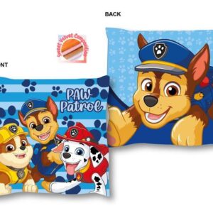 Βελούδινο Μαξιλάρι Nickelodeon Paw Patrol 46 38X38 Blue 100% Velboa