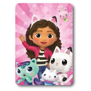 Κουβέρτα Fleece DreamWorks Gabby's Dollhouse 30 100X140 Pink 100% Polyester