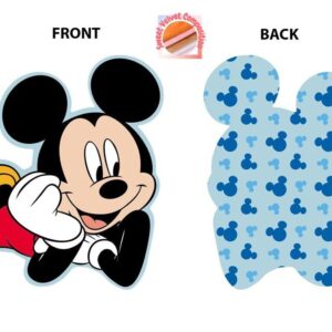Mini Μαξιλάρι 3D AOP Disney Home Mickey 694 20 cm Sky Blue 100% Velboa