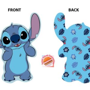 Mini Μαξιλάρι 3D AOP Disney Home Stitch 681 20 cm Sky Blue 100% Velboa - Image 1