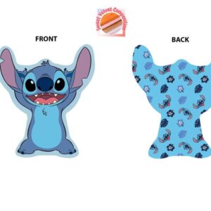 Mini Μαξιλάρι 3D AOP Disney Home Stitch 682 20 cm Sky Blue 100% Velboa