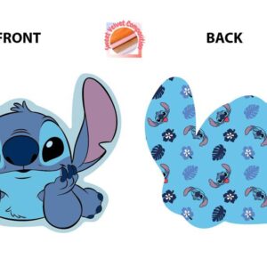 Mini Μαξιλάρι 3D AOP Disney Home Stitch 683 20 cm Sky Blue 100% Velboa
