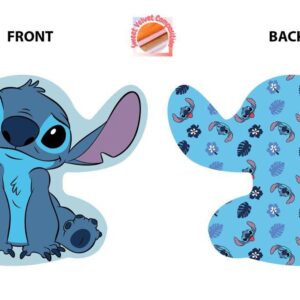 Mini Μαξιλάρι 3D AOP Disney Home Stitch 684 20 cm Sky Blue 100% Velboa