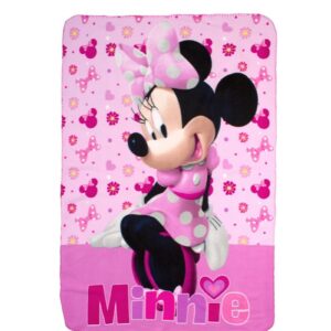 Κουβέρτα Fleece Disney Home Minnie 37 100X140 Pink 100% Polyester