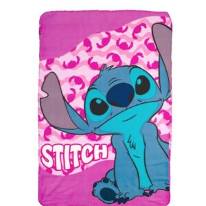 Κουβέρτα Fleece Disney Home Stitch 28 100X140 Pink 100% Polyester