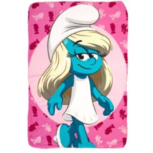 Κουβέρτα Fleece Peyo Smurfs 12 100X140 Pink 100% Polyester