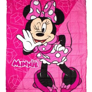 Κουβερτοπάπλωμα Flannel-Sherpa Disney Home Minnie 15 160X250 Fuchsia-Pink 100% Polyester