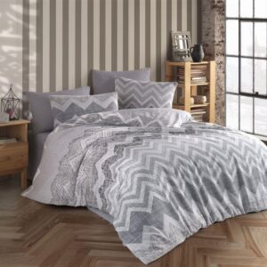 ΣΕΝΤΟΝΙΑ ΕΜΠΡΙΜΕ ΣΕΤ 4 τεμ Αθηνά 405 220X240 Grey Cott/Pol 70/30