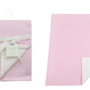 Κουβέρτα Air Layer Jacquard bebe 500 gr/m² Hearts 19 75X100 Pink 100% Polyester