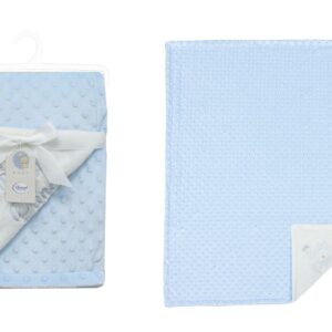 Κουβέρτα Minky Bubble bebe 420 gr/m² Prince 33 75X100 Sky Blue 100% Polyester