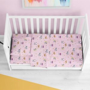 ΚΑΤΩΣΕΝΤΟΝΟ ΜΕ ΛΑΣΤΙΧΟ bebe Sweet Dreams 550 0,70X1,40X0,15 Pink 100% Cotton