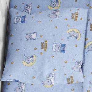 ΜΑΞΙΛΑΡΟΘΗΚΗ ΕΜΠΡΙΜΕ bebe Sweet Dreams 551 35X45 Sky Blue 100% Cotton