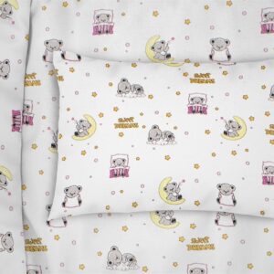 ΜΑΞΙΛΑΡΟΘΗΚΗ ΕΜΠΡΙΜΕ bebe Sweet Dreams 553 35X45 White-Pink 100% Cotton