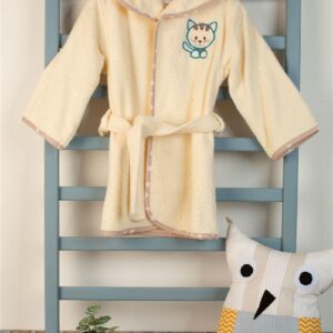 ΜΠΟΥΡΝΟΥΖΙ Με Κέντημα bebe Kitty 138 SIZE:04 Εκρού 100% Cotton