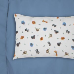 ΜΑΞΙΛΑΡΟΘΗΚΗ ΕΜΠΡΙΜΕ kids Zoo 29 50X70 White 100% Cotton Flannel