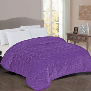 Κουβερτοπάπλωμα Γούνα-Sherpa 730 gsm 1830 Purple 220X240 100% Polyester