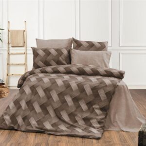 ΣΕΝΤΟΝΙΑ ΕΜΠΡΙΜΕ ΣΕΤ 3 τεμ Αλκμήνη 451 160X240 Beige 70/30 Cott/Pol