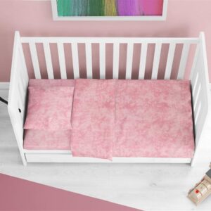 Σεντόνια Σετ 3 τεμ bebe Premium Shadow 617 120X160 Pink 100% Cotton