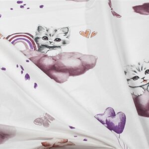 Πάνα Χασέ bebe Kitten 561 80X80 Mauve 100% Cotton