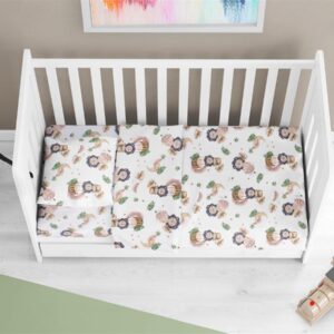Κατωσέντονο Με Λάστιχο bebe Lion 532 0,70X1,40X0,15 Beige 100% Cotton