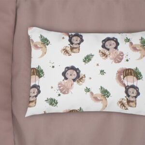 Μαξιλαροθήκη Εμπριμέ bebe Lion 532 35X45 Beige 100% Cotton