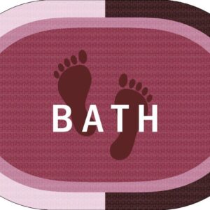 Πατάκι Μπάνιου Oval Αντιολισθητικό Bath 50X70 Rotten Apple 100% Polyester