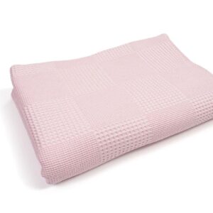 Κουβέρτα Πικέ bebe Μονόχρωμη 120X150 Ροζ 100% Cotton