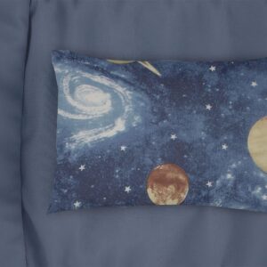 Μαξιλαροθήκη Εμπριμέ bebe Milky Way 185 35X45 Blue 100% Cotton