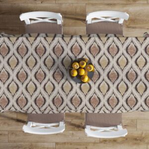 Καρέ Αλέκιαστο 90X90 Cyclops 460 Beige 70/30 Cott/Pol