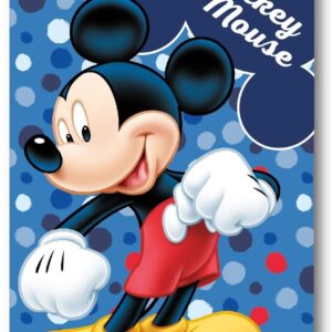 Κουβέρτα Fleece Disney Home Mickey 28 100X140 Blue 100% Polyester