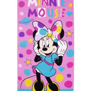 Πετσέτα Θαλάσσης Quick Dry Disney Home Minnie 94 70X140 Pink-Multi 100% Microfiber