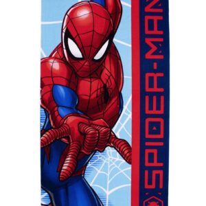 Πετσέτα Θαλάσσης Quick Dry Marvel Spider-Man 41 70X140 Sky Blue 100% Microfiber
