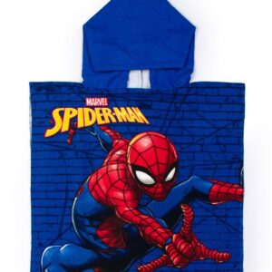 Πόντσο Θαλάσσης Quick Dry Marvel Spider-Man 04 50X100 Blue 100% Microfiber