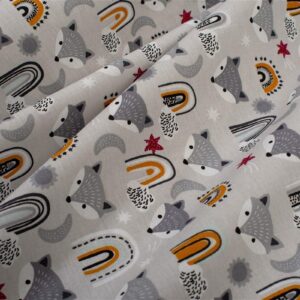 Σεντονάκι Λίκνου bebe Fox 527 80X110 Grey 100% Cotton